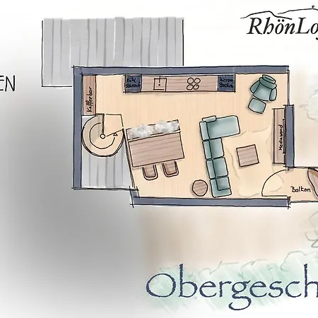 דירה Rhoenloft - Ferienapartment *